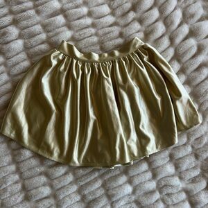 Lucy in the Sky Gold Metallic Mini Skirt